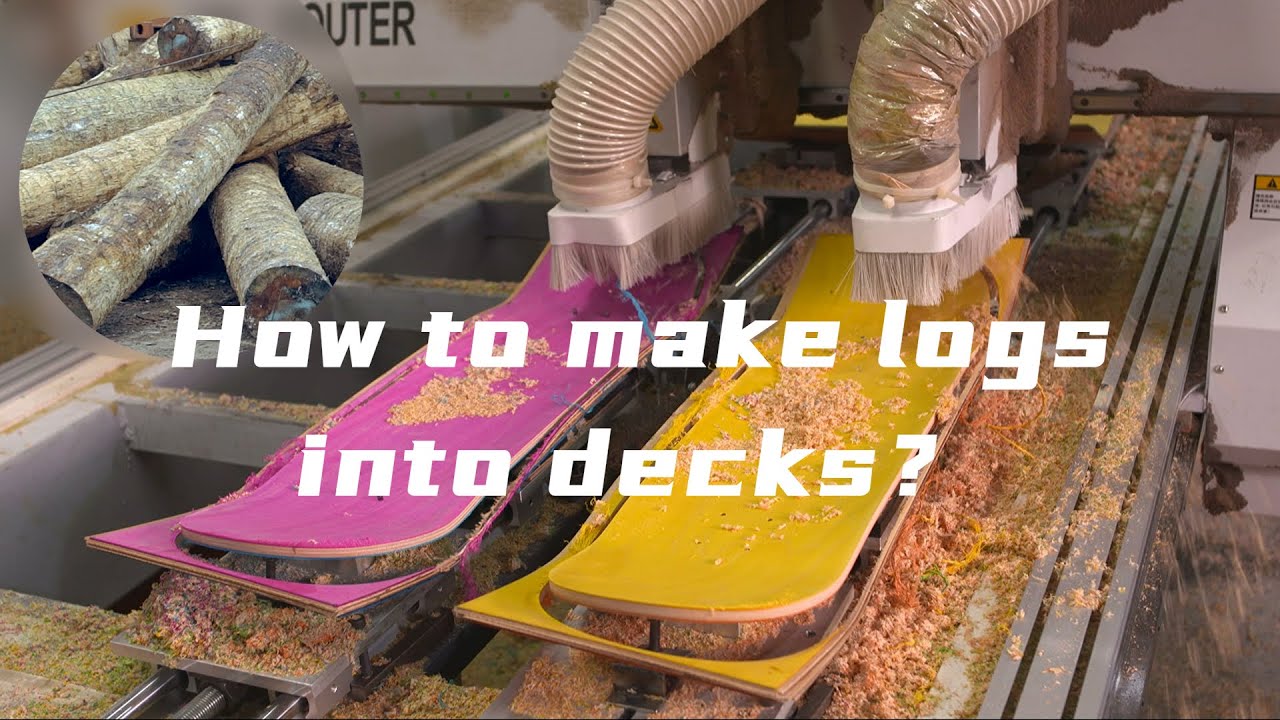 Skateboard Factory Tour of Woodsen | How to make skateboard deck?