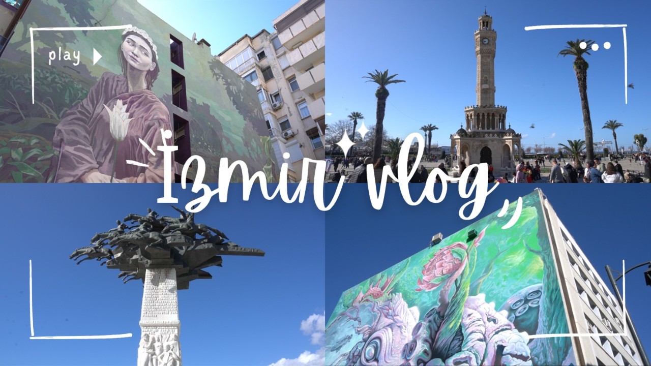 İzmir Sokakları Lezzet Sokakları ve İlk Vlog Heyacanı 🌎