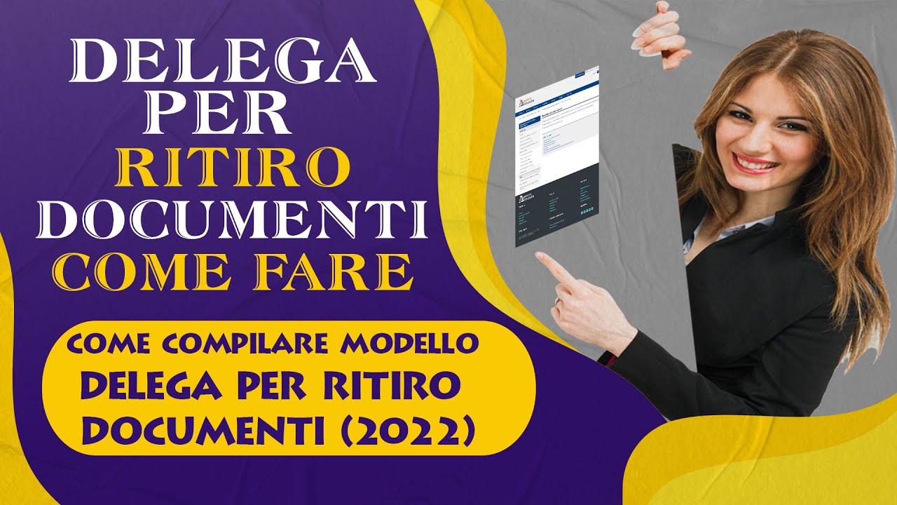 Delega per ritiro documenti - Come fare?