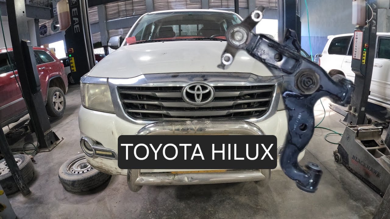remplacement du bras de commande inférieur et de la rotule .... toyota hilux