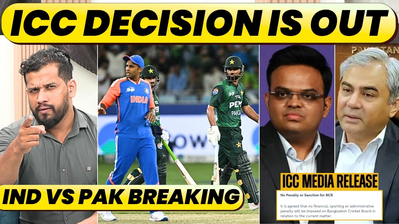 🔴BREAKING: NO PENALTY ON BANGLADESH, DECISION ON INDIA VS PAKISTAN, FULL DETAILS