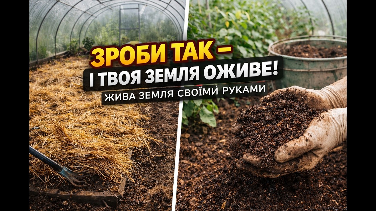Секрет врожаю: сіно, плівка і +40°C у теплиці