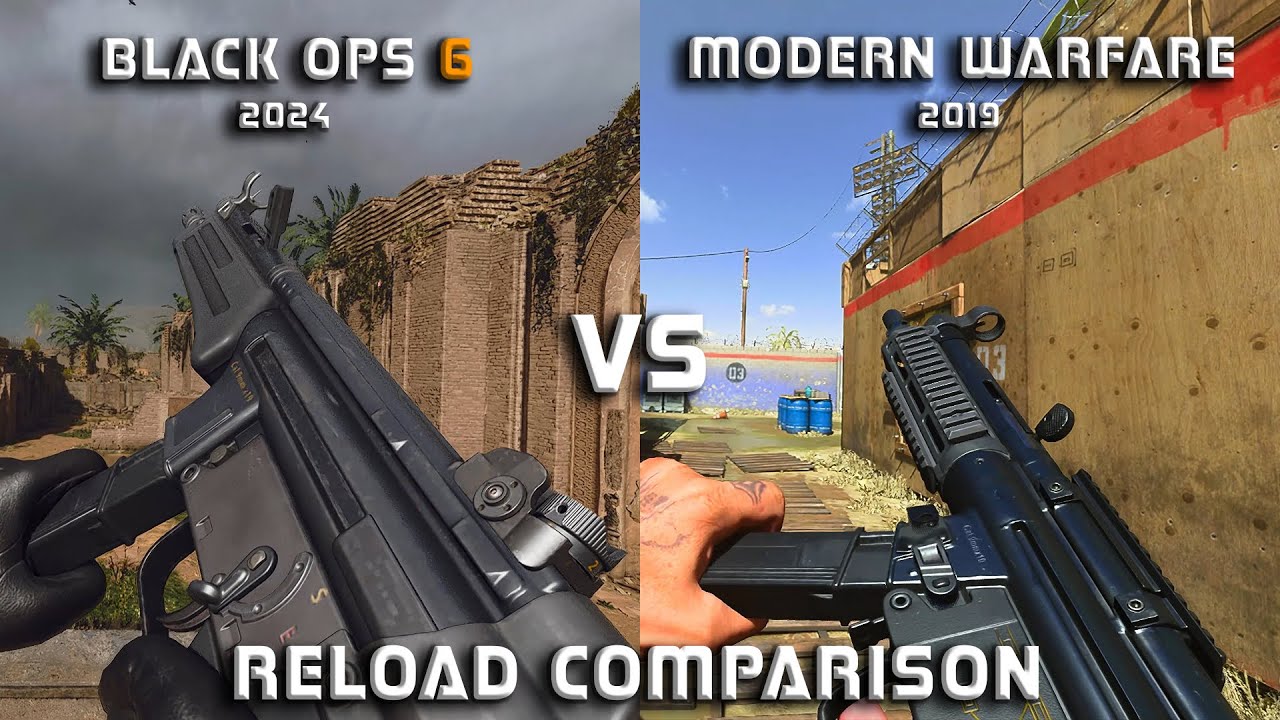 CALL OF DUTY BLACK OPS 6 [SS6] VS MODERN WARFARE 2019 : RELOAD COMPARISON 4K