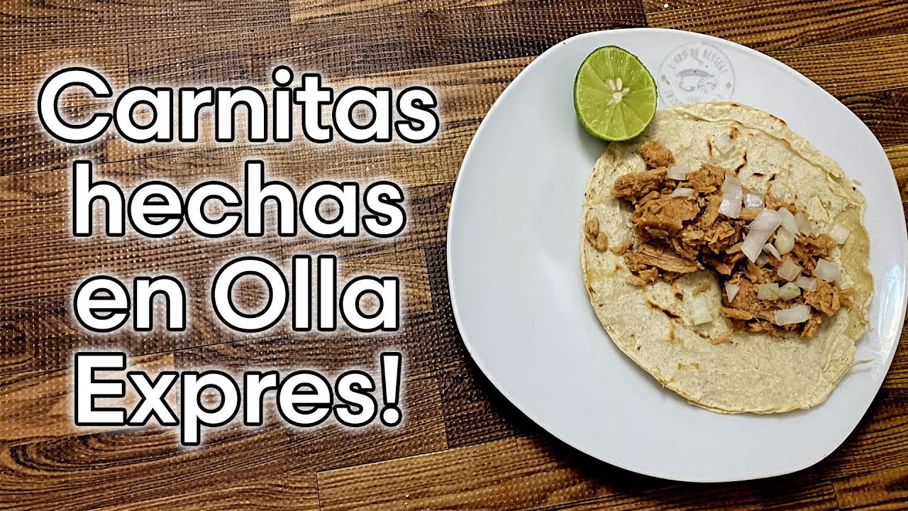 Como Preparar CARNITAS RICAS Y FACILES EN LA OLLA EXPRESS🥩🍖🍳