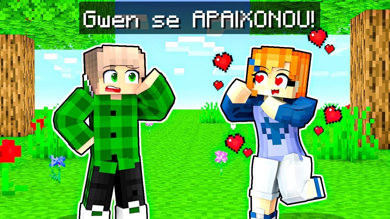 GWEN se APAIXONOU por MIM no Minecraft!