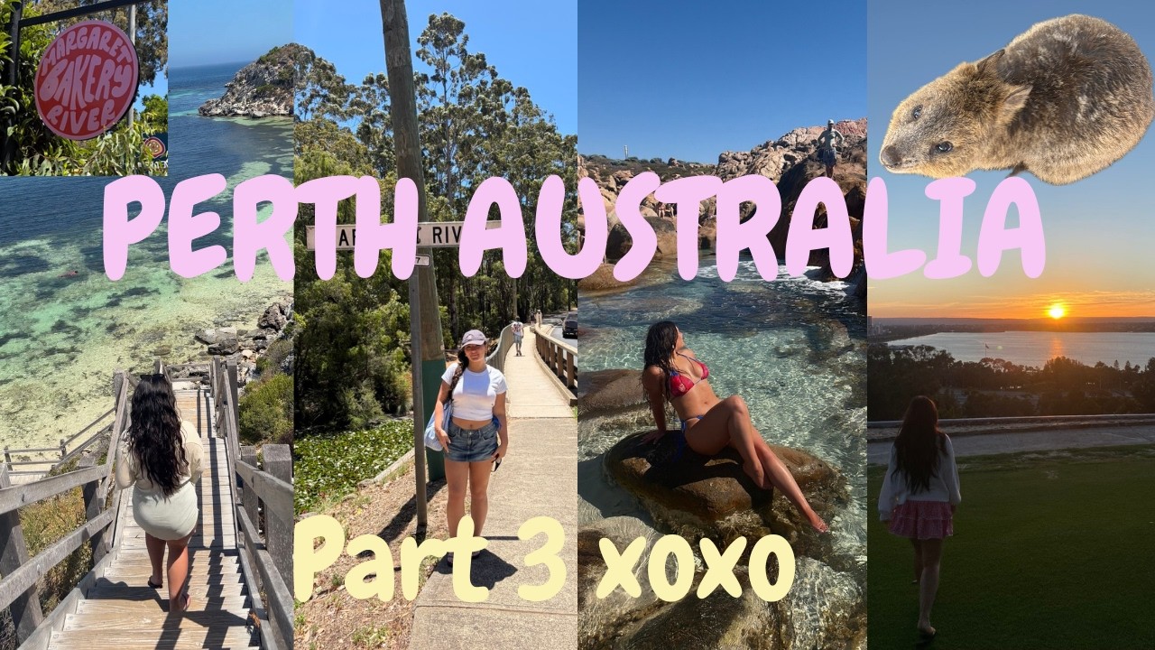 Perth Australia vlog part 3. Margaret river, natural spa pools, Fremantle and Rottnest Island!!!!