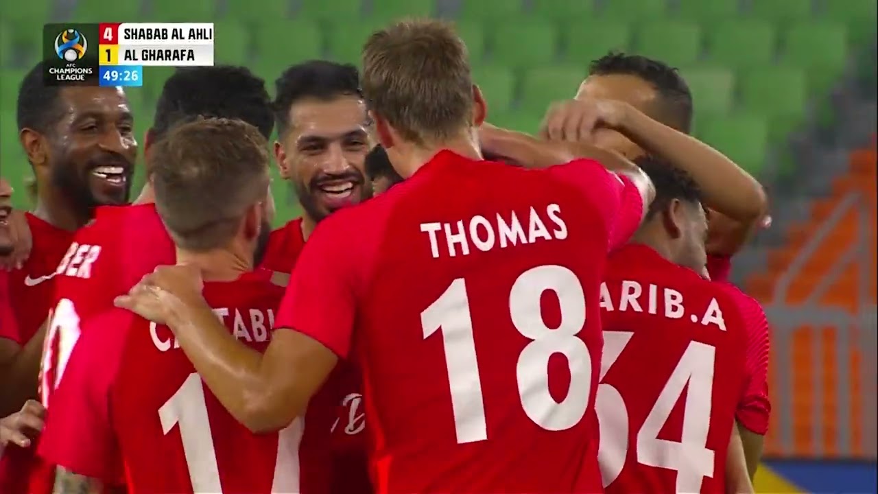 اهداف مباراة شباب الاهلي 8-2 الغرافة - دوري ابطال اسيا