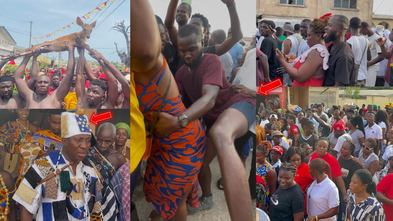 Npp Osahene Afenyo Markins leads Soloku Atopa Dance at Winneba 2025 Aboakyire Festival