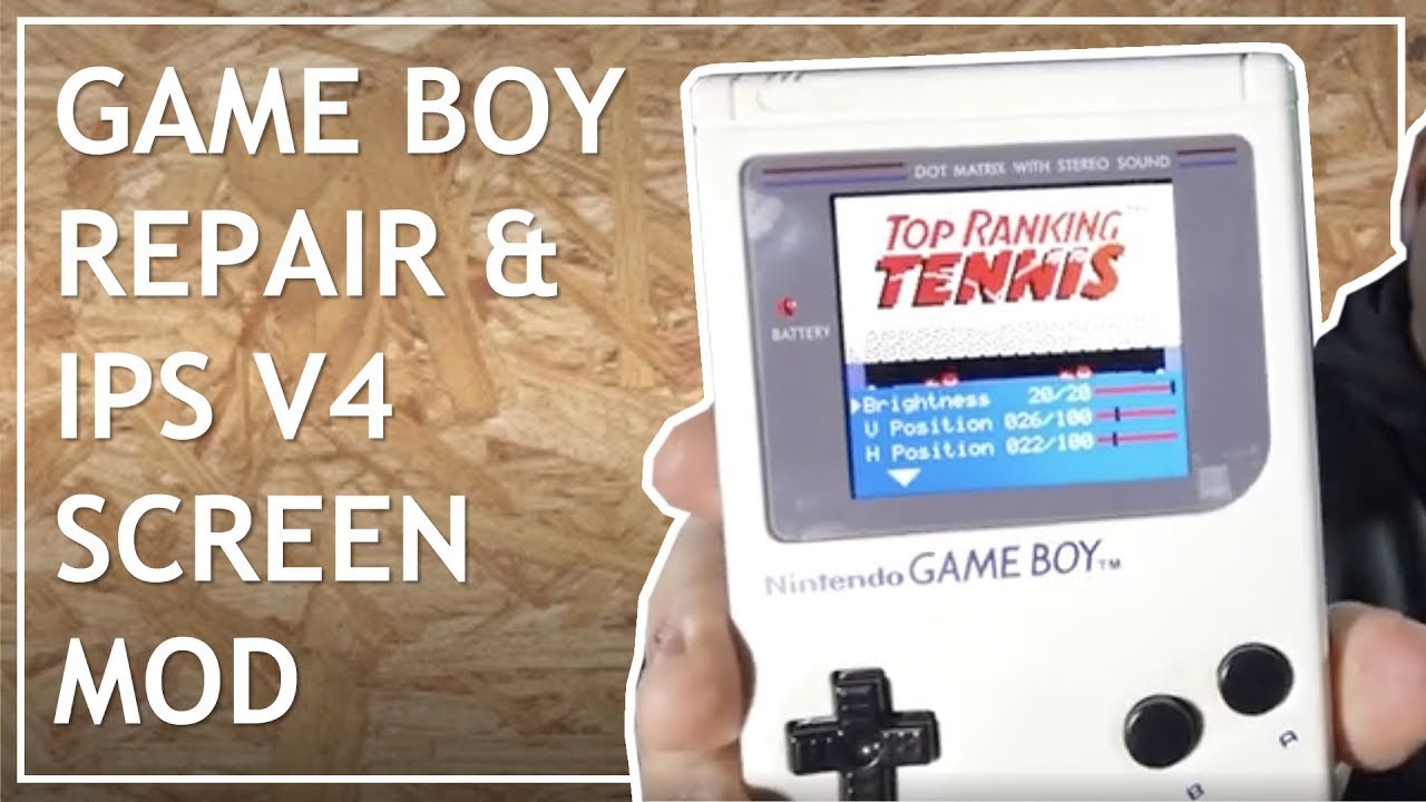 The Best Nintendo Game Boy DMG IPS V4 Screen Mod OSD Repair & Install
