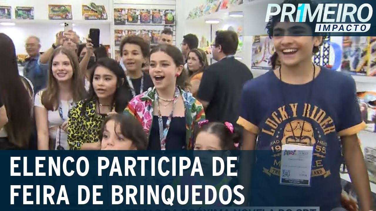 SP: feira tem brinquedos com tema da próxima novela do SBT | Primeiro Impacto (06/03/23)