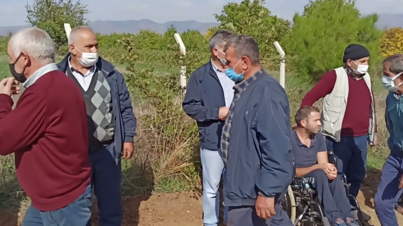 NİKSAR GÖZPINAR KÖYÜ ORHAN AYTEKİN CENAZE MERASİMİ MEZARLIKTA TAZİYE 13 Ekim 2021