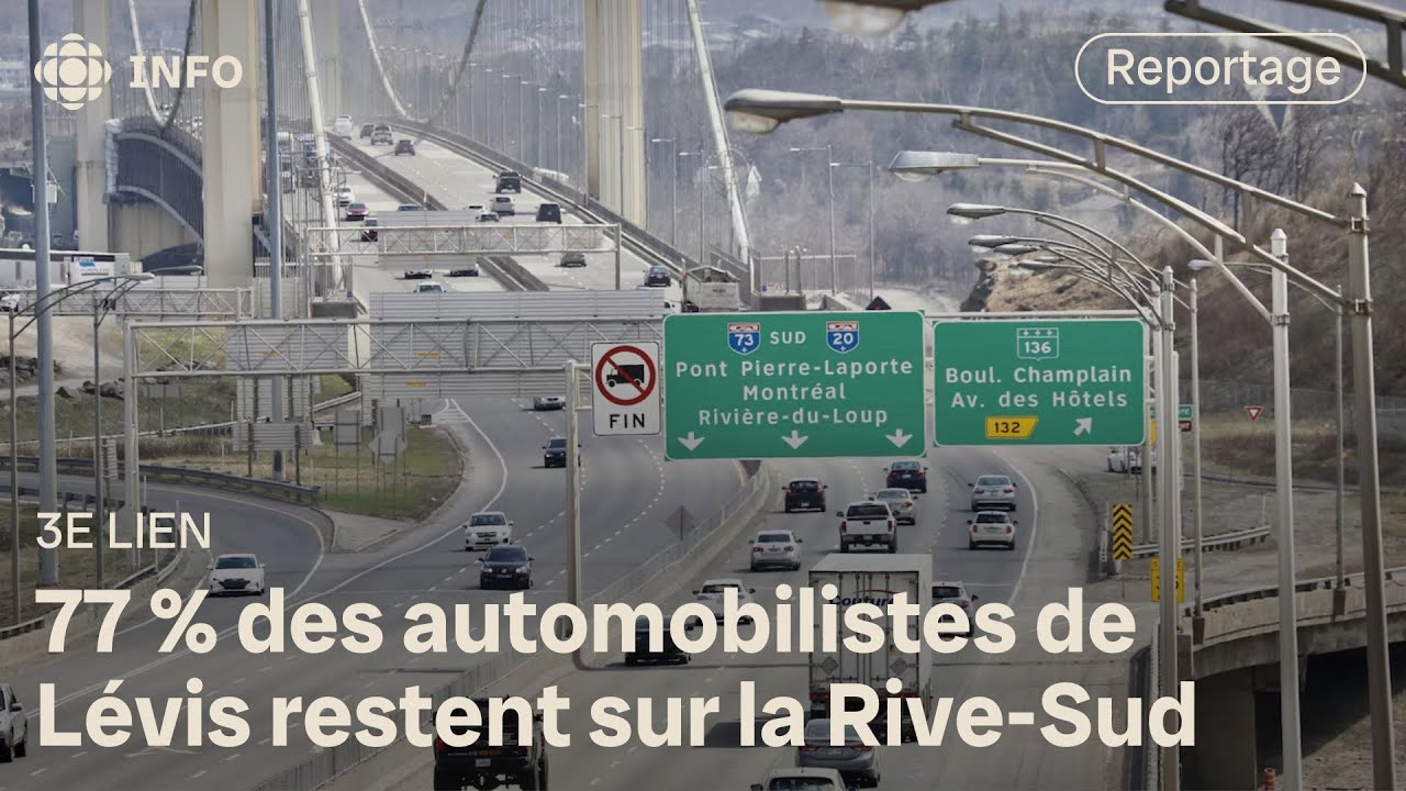 Les trois quarts des automobilistes de L&eacute;vis ne traversent pas les ponts