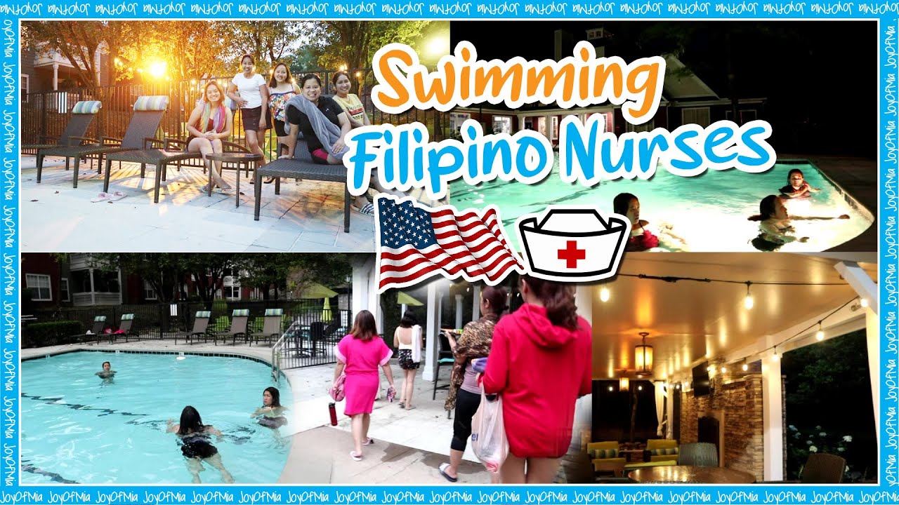 SWIMMING WITH FILIPINO NURSES IN THE USA 🍓 JoyOfMia