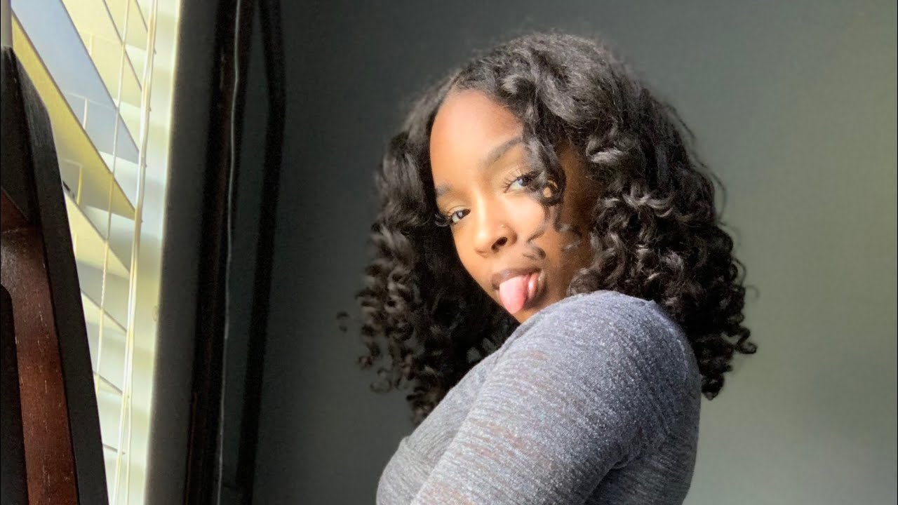 Straightening natural hair | Bantu knots
