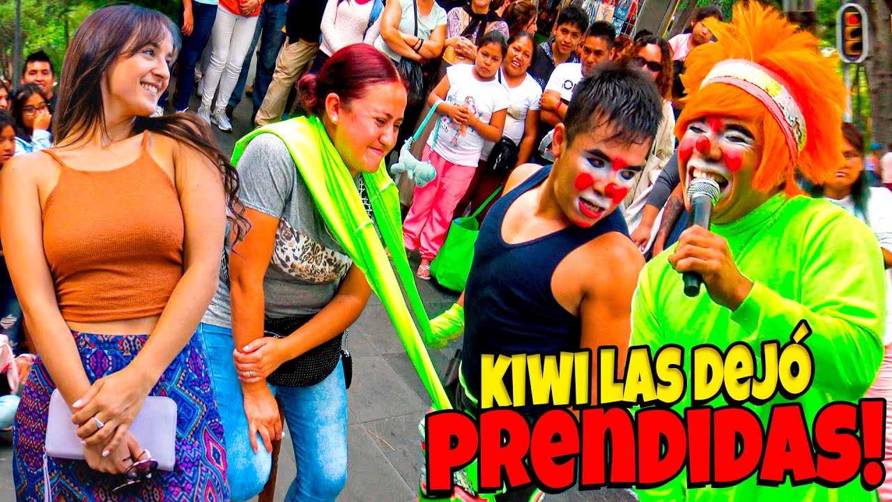 KIWI LES BAILA Y LAS DEJA CON GANAS‼️😮😍  LOS PAYASOS MAS VIRALES KIWI,TOTO Y STIFF ALAMEDA CDMX