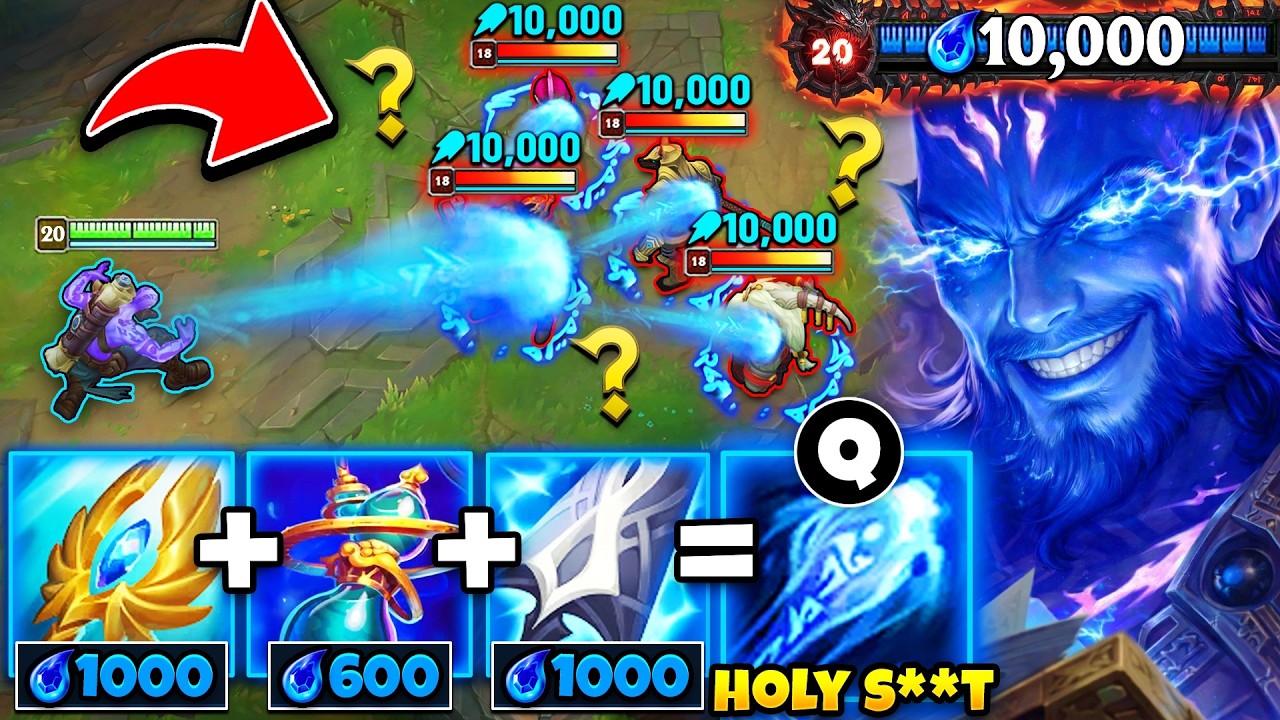 Ryze but I stack 10,000 Mana and my spells become nuclear (THIS IS BEYOND BROKEN)
