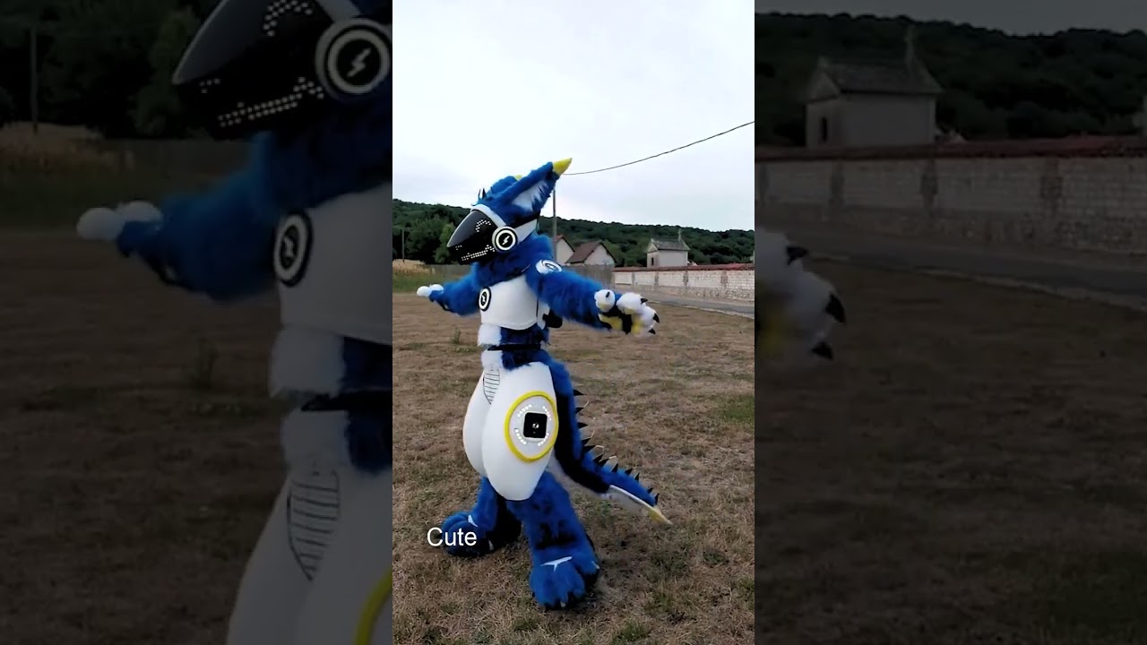 do the robot? credit: protofactory517 #furry #furrypride #fursuiteveryday #fursona #protogen