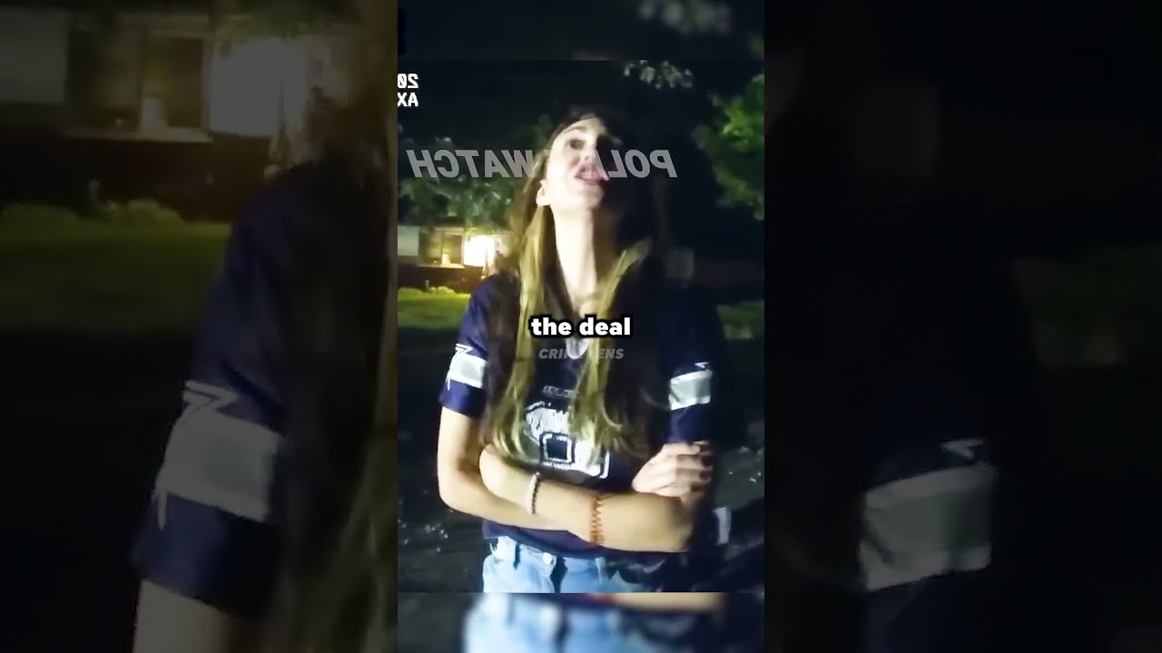 Entitled Drunk Lady Give Cops Attitude