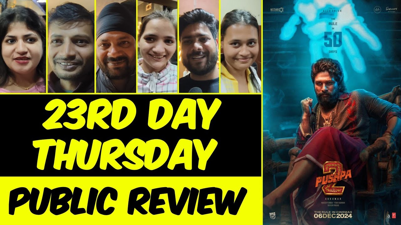Pushpa 2 23rd Day Public Review Reaction and Talk in Hindi 
