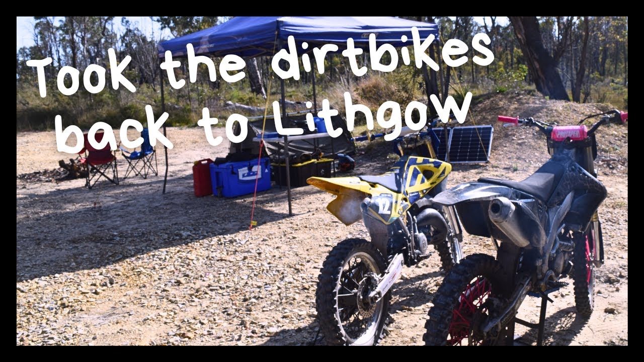 Dirt bike riding at Lithgow