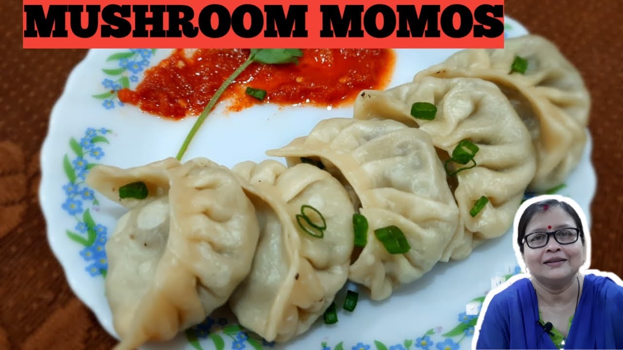Mushroom Momos Recipe | Veg Momos | Mushroom Fried Momos Recipe