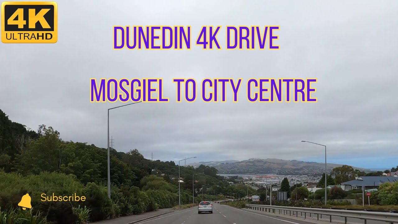 4K Dunedin Drive | Mosgiel to City Centre | ASMR Scenic Route NZ