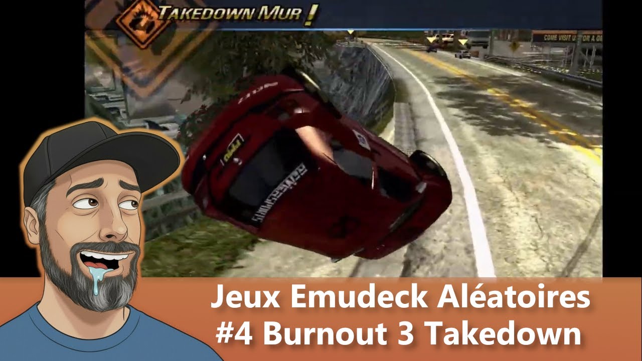 Jeux Emudeck aléatoires #4, un jeu de courses arcade incontournable, Burnout 3 sur PS2