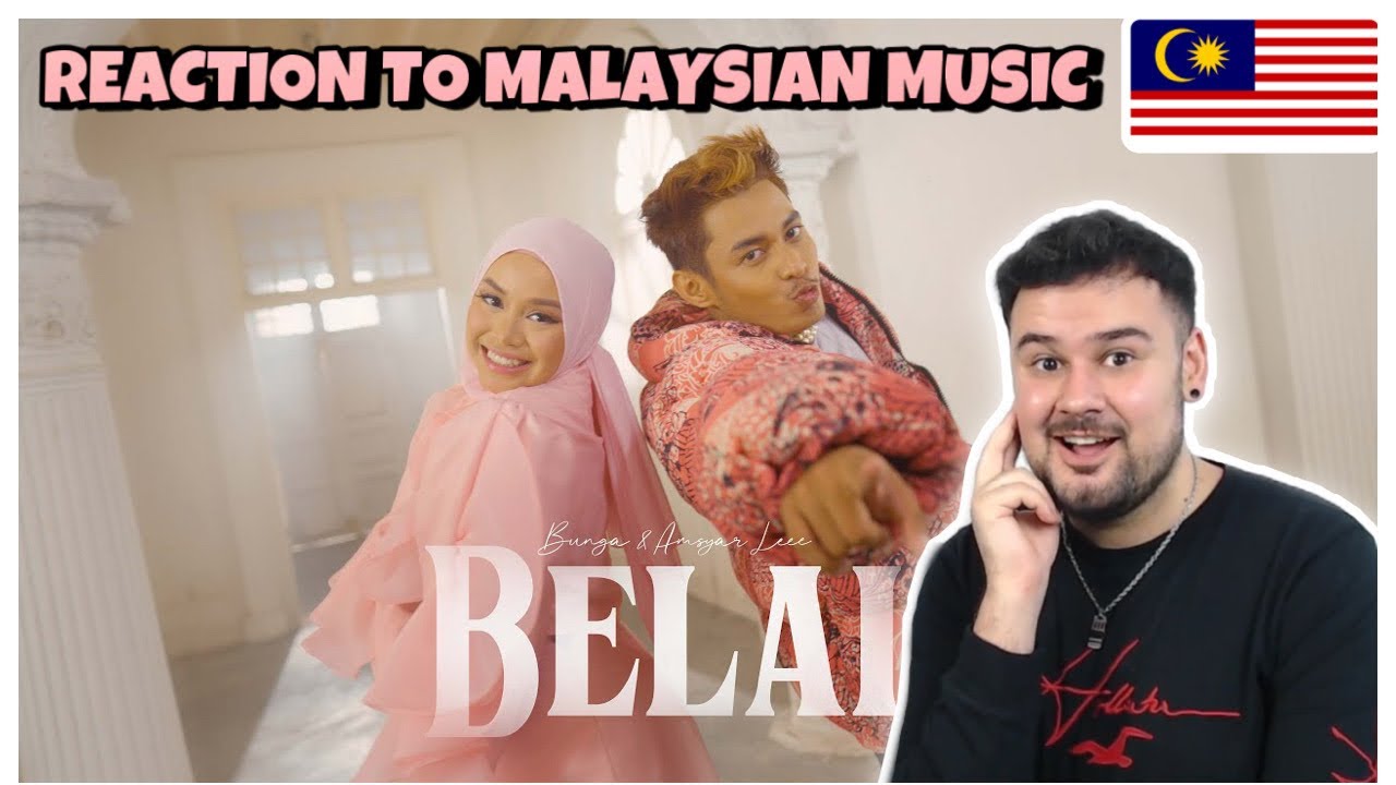 РЕАКЦИЯ НА M-POP/МАЛАЙЗИЙСКУЮ МУЗЫКУ: Bunga & Amsyar Leee - Belai