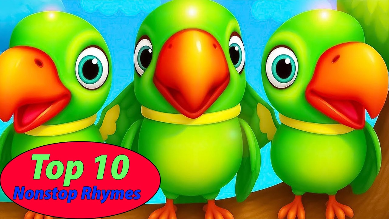 Mai Tota -Aaha Tamatar -Titli Udi- Kalu Mandari -Top -10 Nonstop Rhymes - Kids Songs - #cartoon