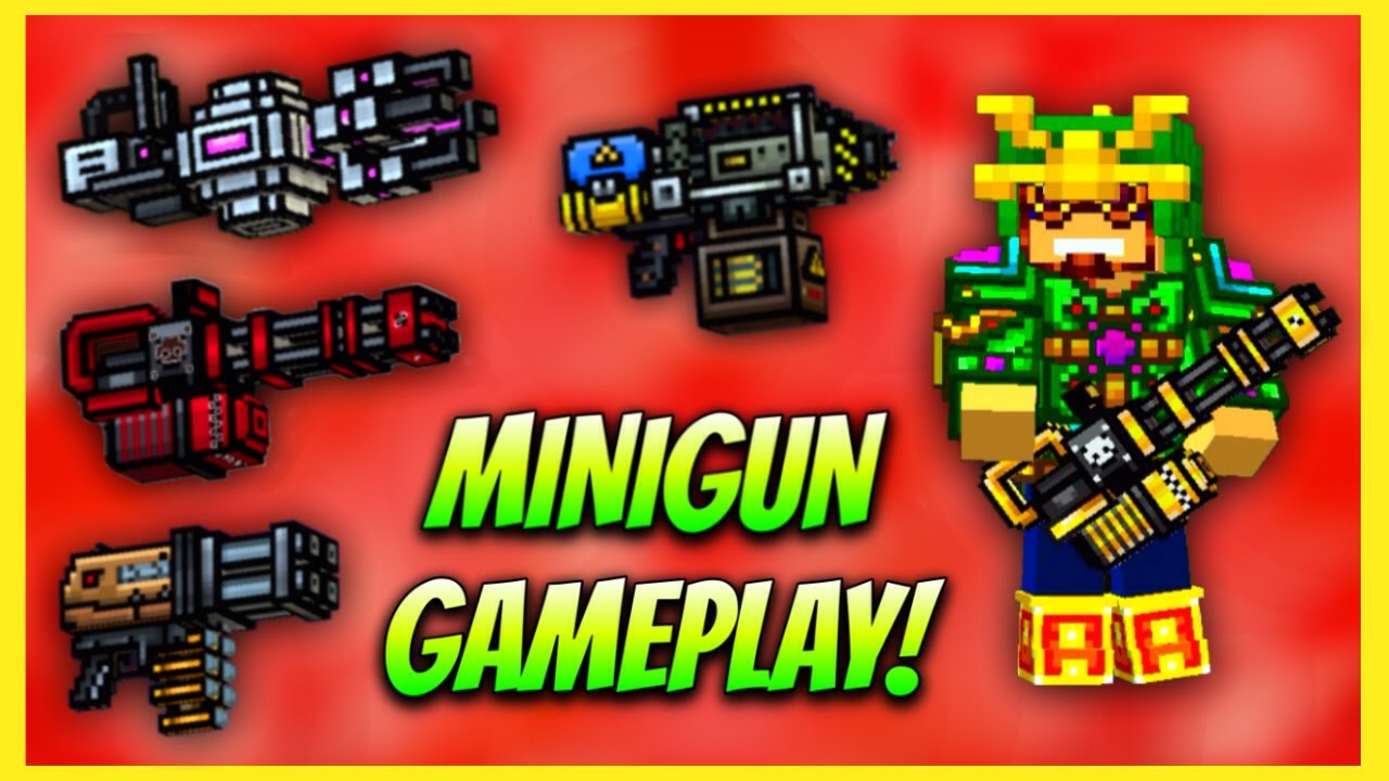 Pixel Gun 3D - Minigun Gameplay!