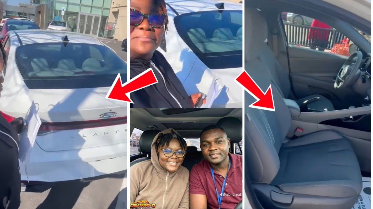 WOW🤯NANA YAA BREFO SHOWS THE INTERIOR OF THE CAR GIFT FROM KELVIN TAYLOR.. 2023 ELANTRA 😍🔥