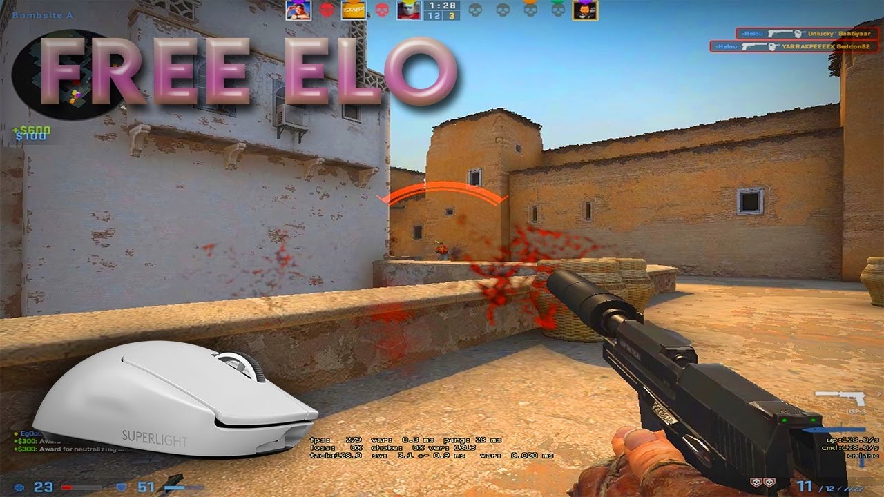 My first game with G PRO X Superlight | CS:GO | 24-15 kd vs faceit lvl 8.