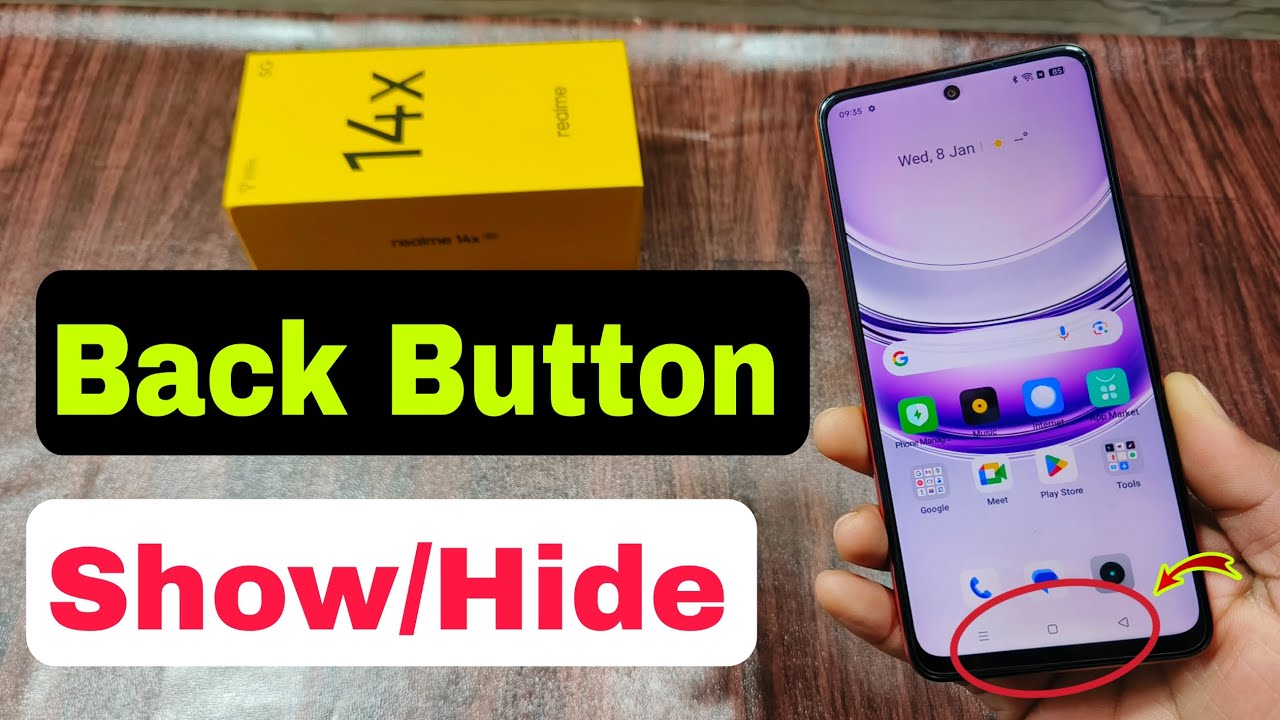 Realme 14x 5g Back Button Show Kaise Karen / Realme 14x 5g Back Button Settings Change Kaise Karen