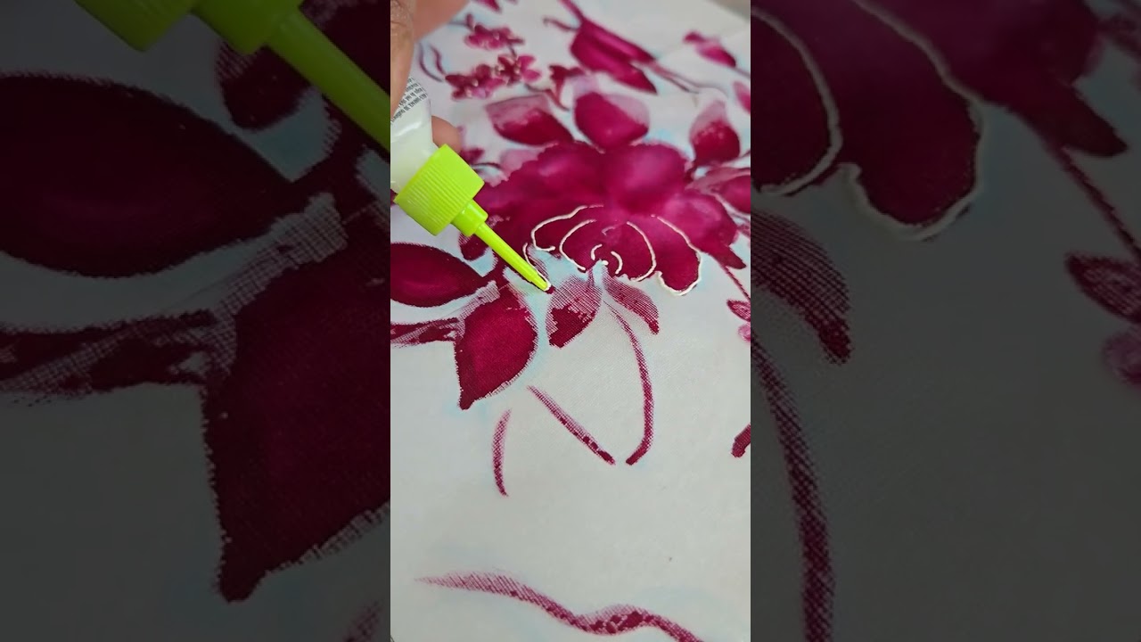 Monochromatic design in shaded of maroon 