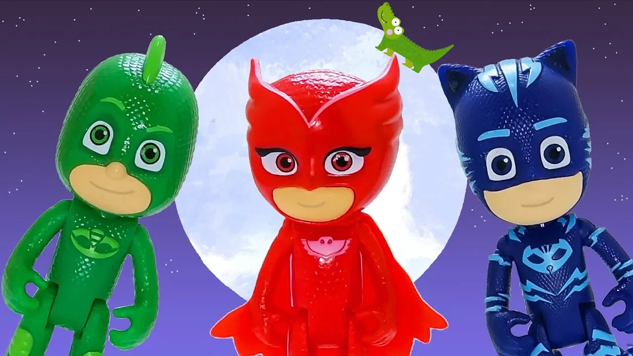 PJ Masks Toy Game | Silly Crocodile Hiding In City Night Toys