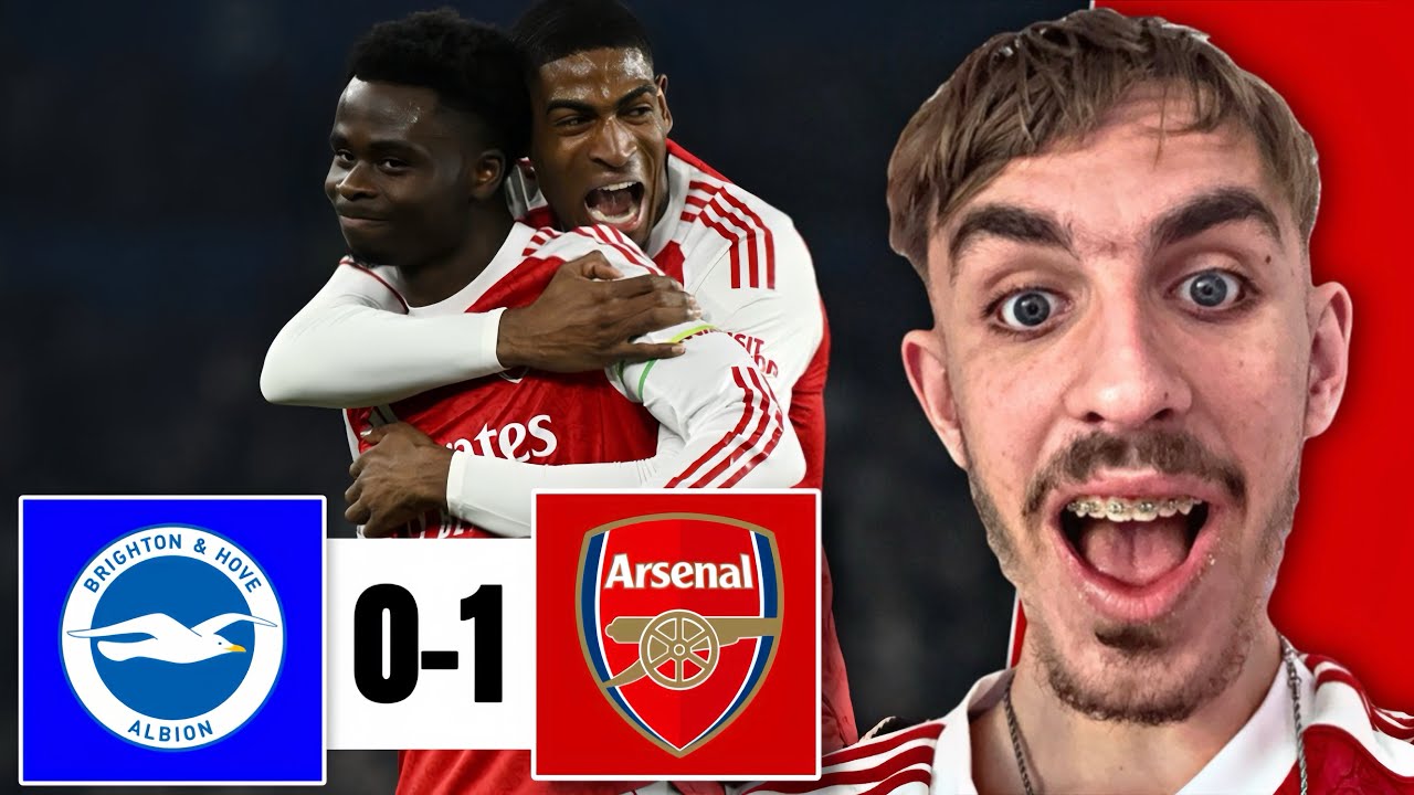 MASSIVE WIN!! GABRIEL & HINCAPIE WARRIORS!! 🔥⚔️ Brighton 0-1 Arsenal
