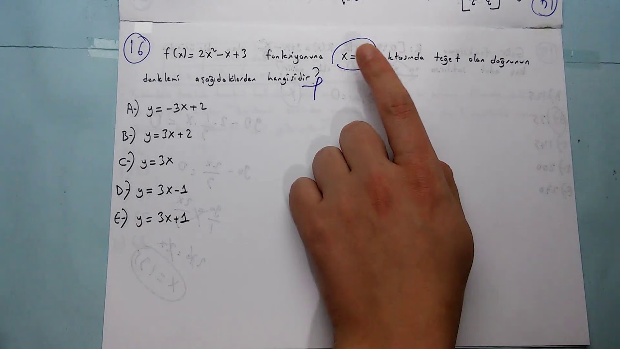 AÖF GENEL MATEMATİK 2019 DÖNEM SONU SINAVI 2. KISIM