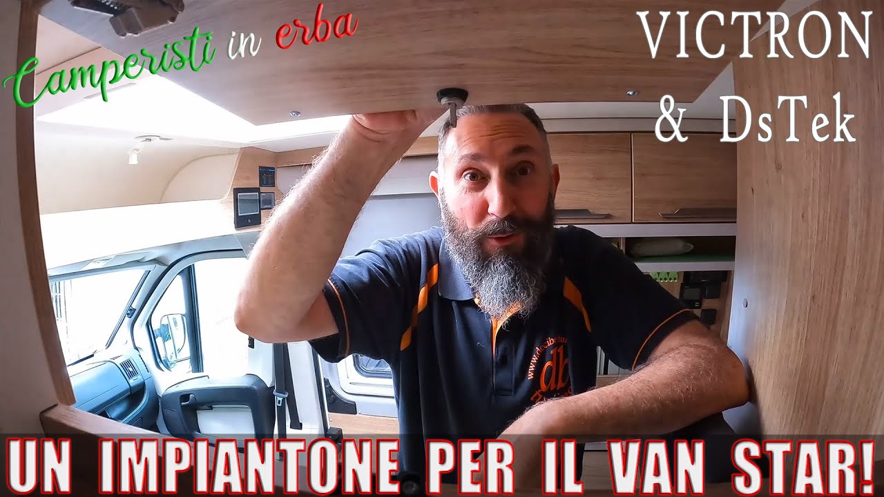 Una STAR! impiantone sul van KNAUS BOXSTAR batterie LiFePo4 inverter dcdc caricatori.DsTek & Victron