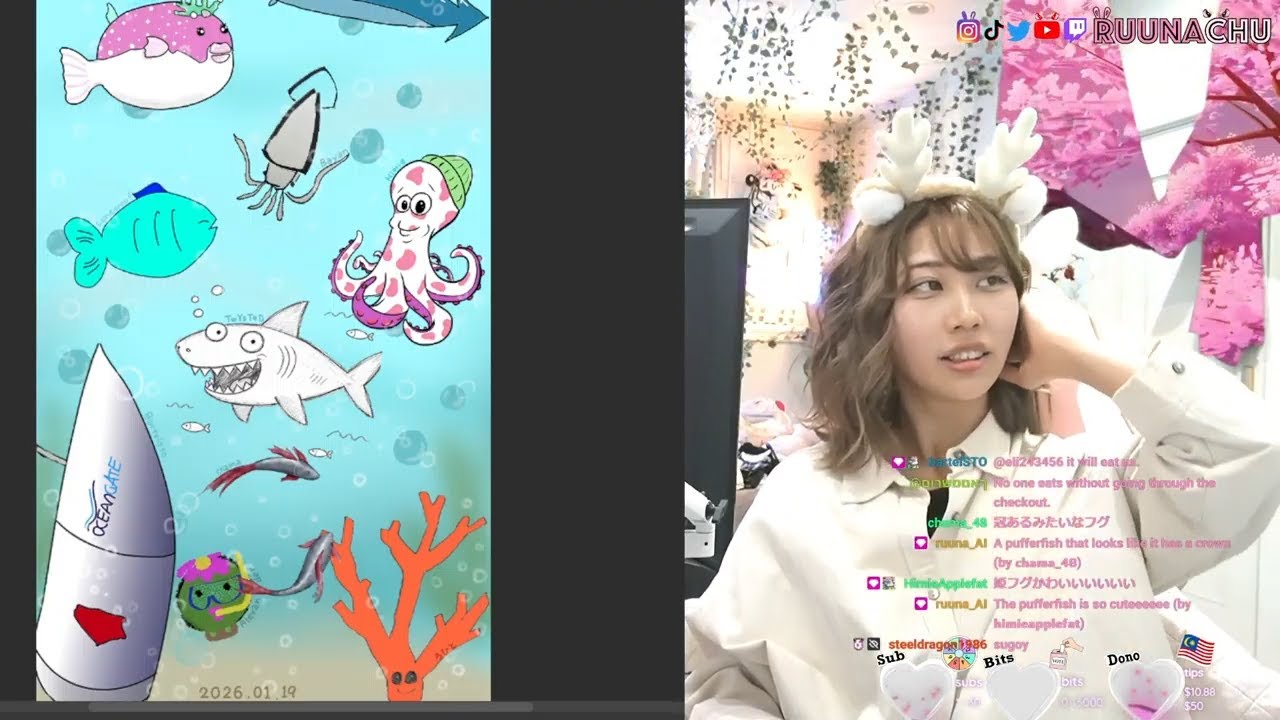 【2026.01.19】【CoMOOnity MOnday】💗Lets draw a picture together🩷 コミュニティデイみんなで一緒に絵を完成させよう！