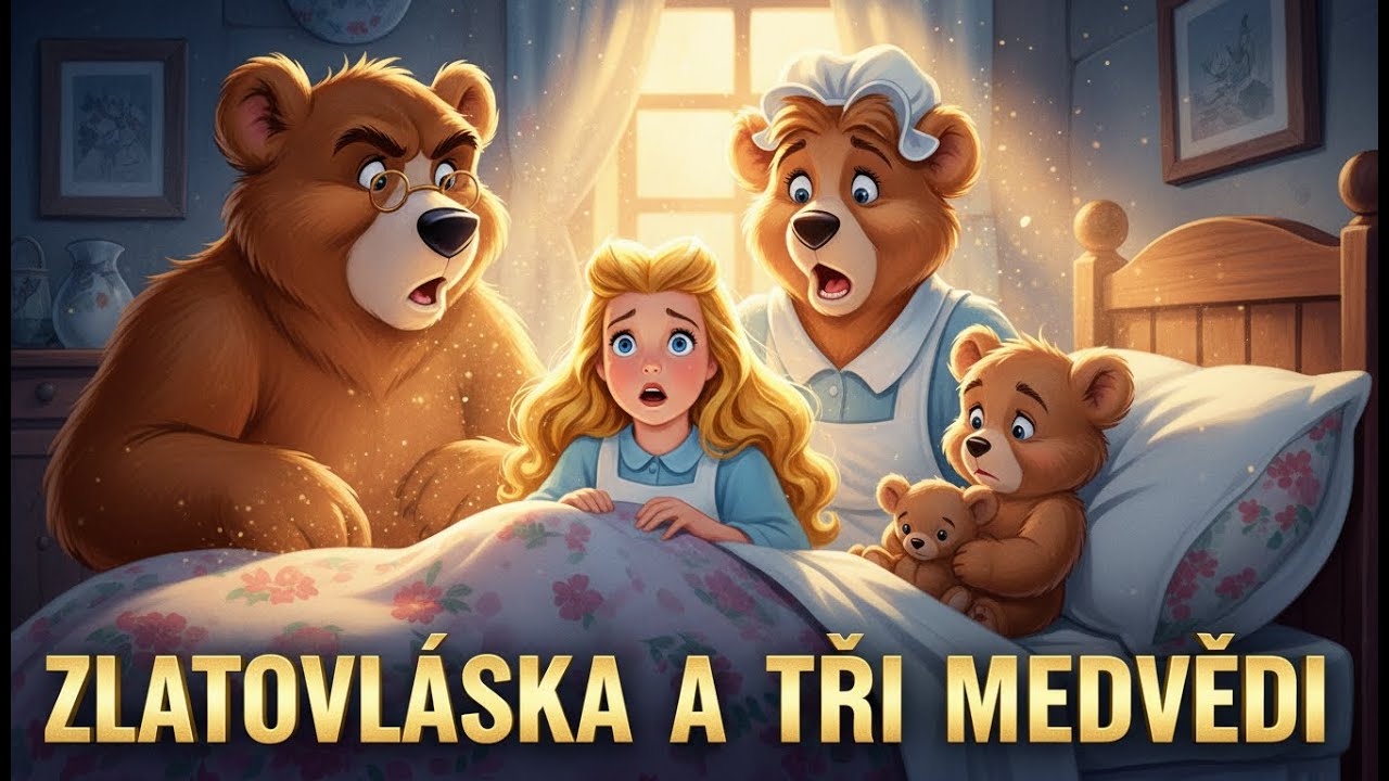 🐻 Zlatovláska a tři medvědi: Celá audio pohádka (Disney Styl ) 🥣