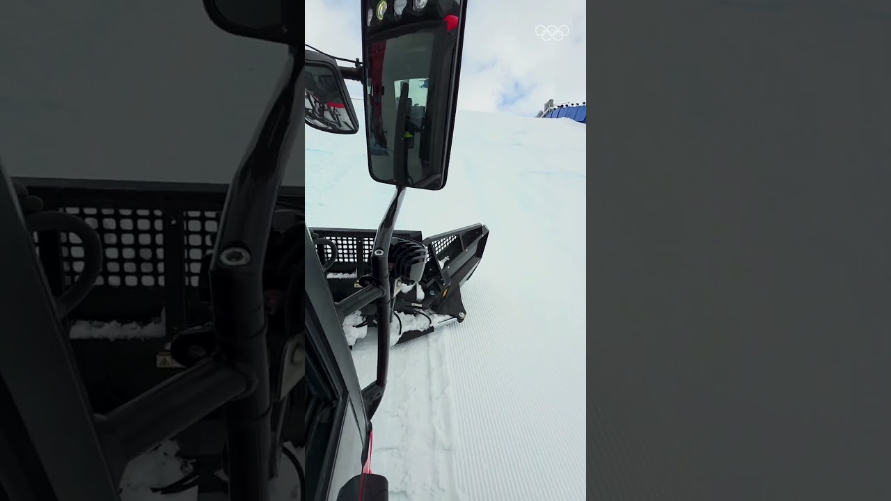 This snowcat is on a CABLE. Here's why: