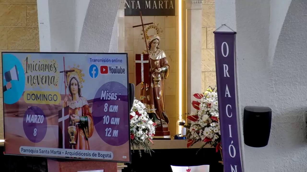Martes 3 de Marzo 2026, Primero de la novena. Eucaristía 10. am.