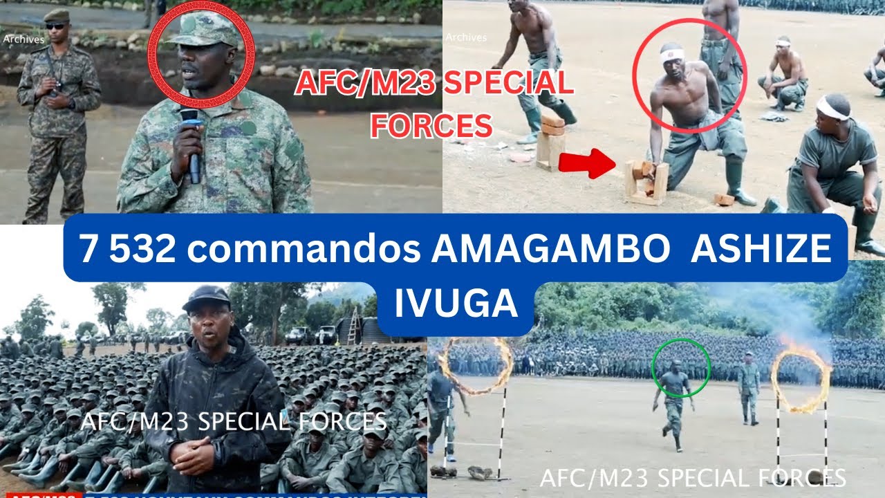 AFC:M23 YEREKANYE ABANDI BAKOMANDO 7 532  BASHYA BAVUNAGURA AMABUYE