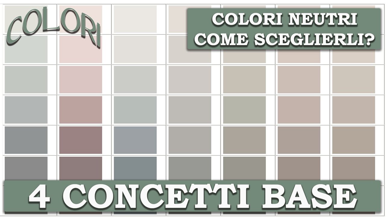 INTERIOR DESIGN COLORI- Come scegliere i colori neutri per casa? 4 concetti base per non sbagliare!