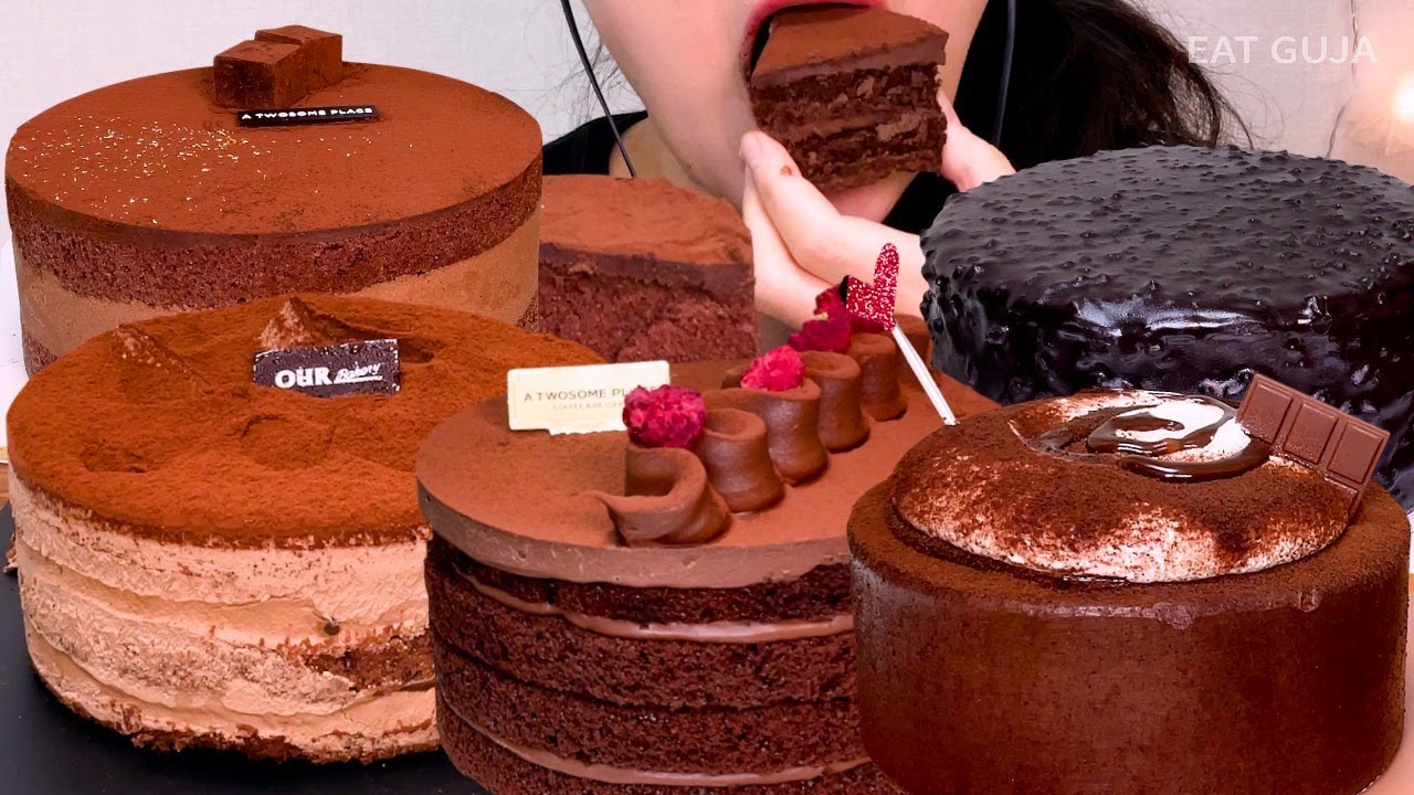 🍫초코초코 홀케이크 한판 먹방 모음집🎂 디저트 먹방 Choco CAKE Mukbang ASMR Collection