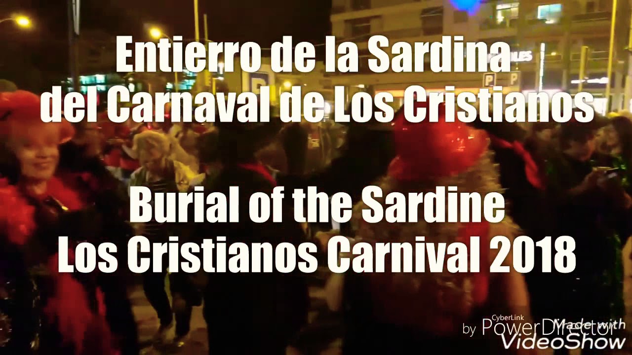 Entierro de la Sardina - Burial of the Sardine 🐟 Los Cristianos Carnival, Tenerife 2018