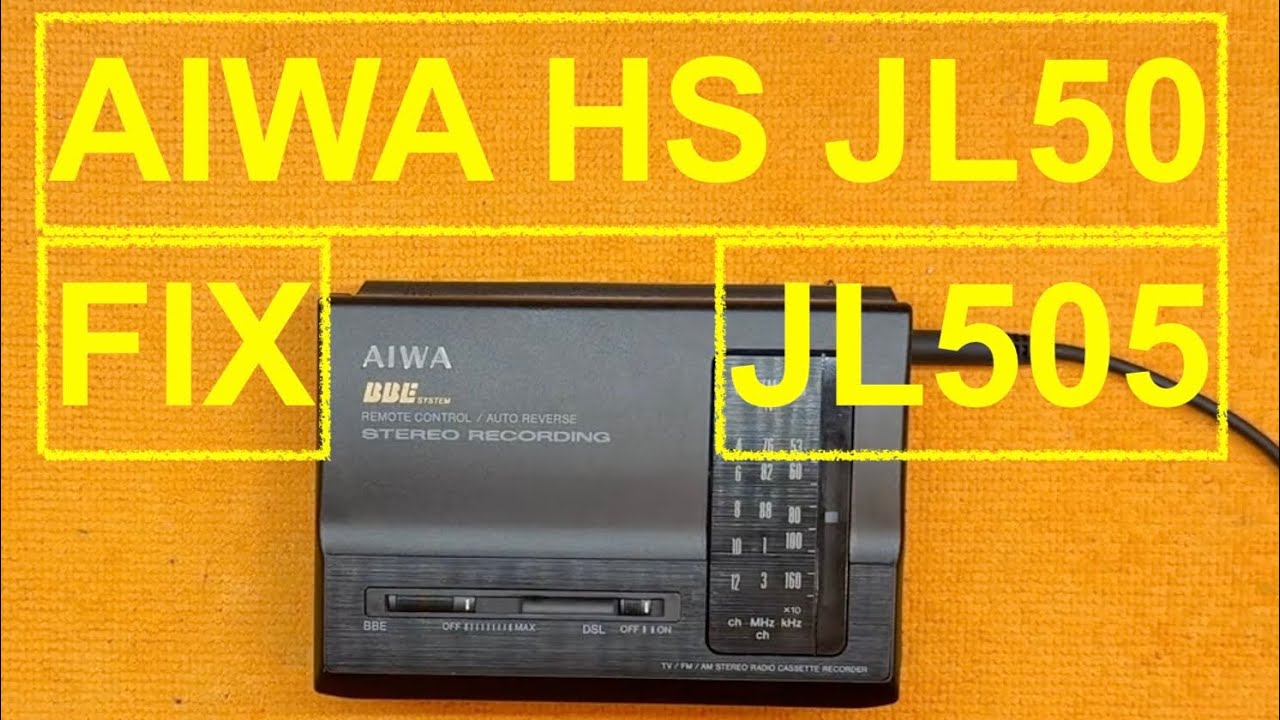 Aiwa HS JL50 (JL505) walkman - cassette player recorder repair fix #diy #repair E0122