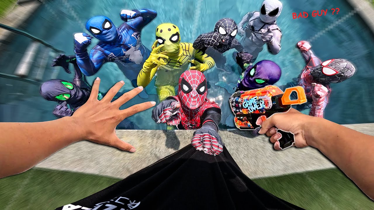 What If I Am a BAD GUY ??? My Mission is Destroy Team SPIDER-MAN ( Disguise Action POV )