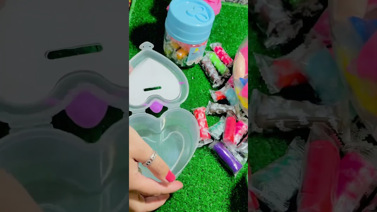 Satisfying clay plado asmr #shortfeed #canddy #satisfying #lonislime #slimeasmr #relaxunboxing