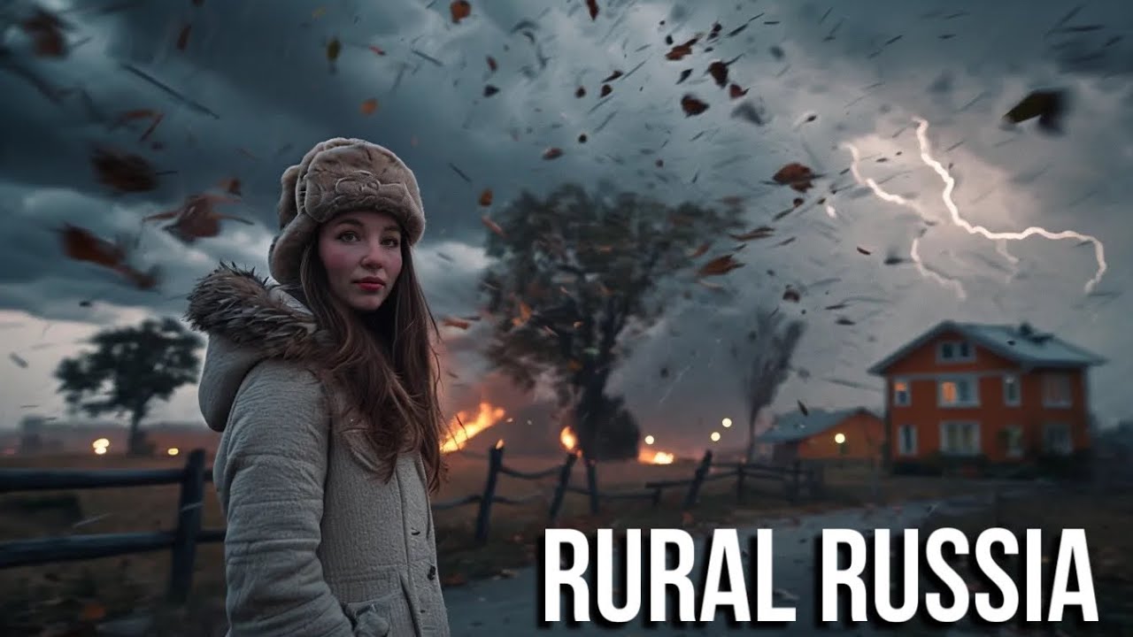 На нашу сибирскую деревню обрушился ШТОРМ и ПОЖАР😨🌪️ Безумная ночь без света и электричества ⚡️